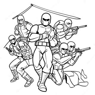 جی آی جو صفحات رنگ‌آمیزی