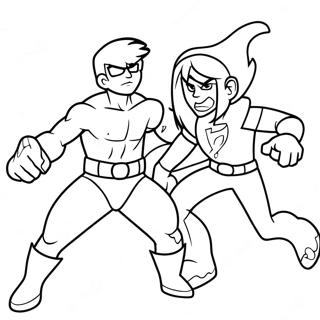 دنی فانتوم صفحات رنگ‌آمیزی