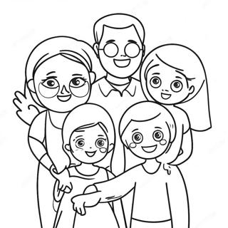 صفحه رنگ‌آمیزی من خانواده‌ام را دوست دارم صفحات رنگ‌آمیزی