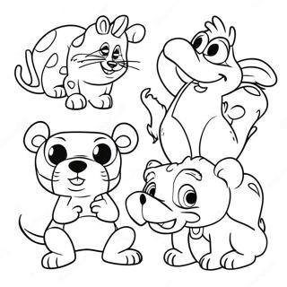 دیزنی هیپستر برای بزرگسالان صفحات رنگ‌آمیزی