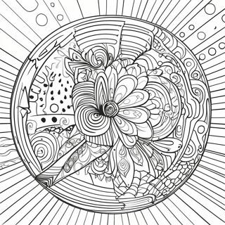 صفحه رنگ آمیزی توهم نوری سه بعدی صفحات رنگ‌آمیزی